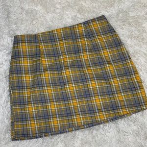 Plaid Mini Skirt